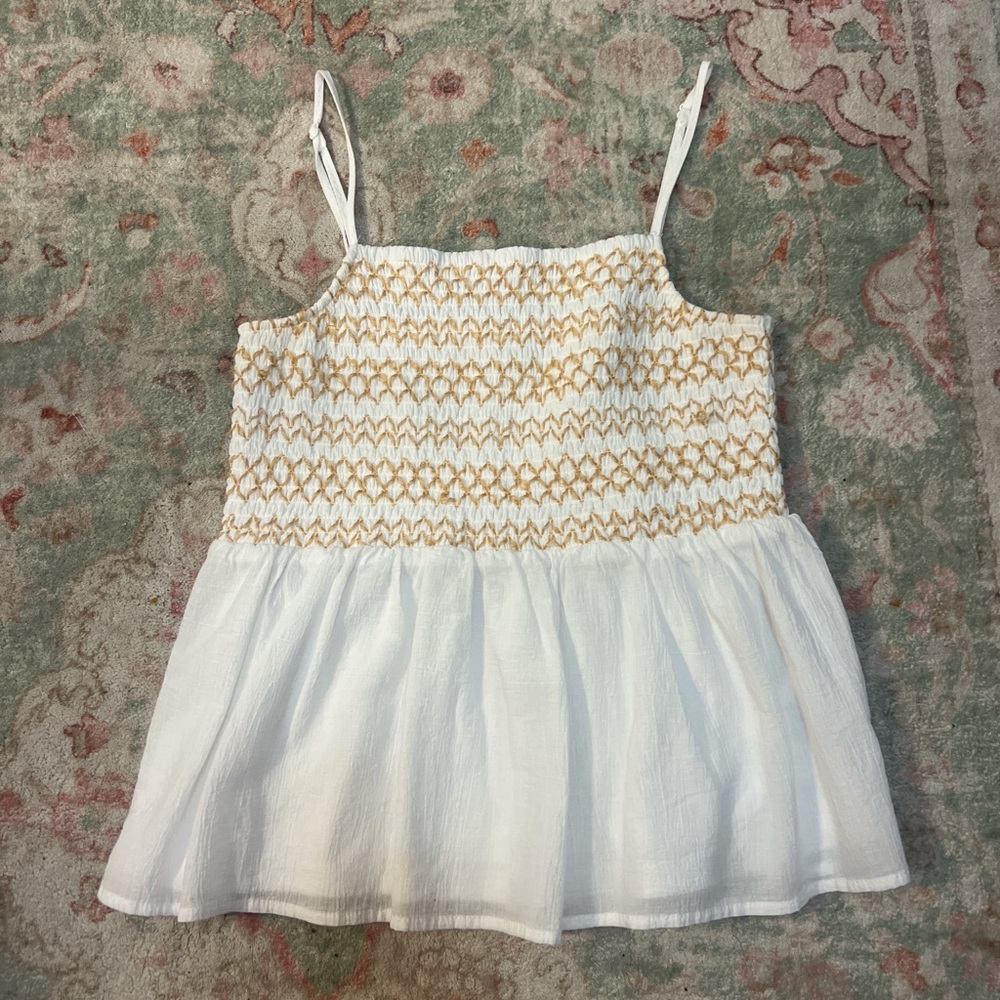 White babydoll blouse